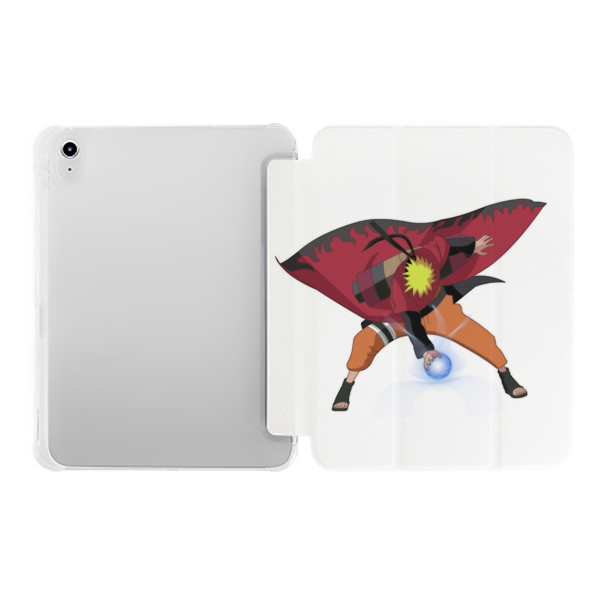 （画像用） NARUTO -ナルト- うずまき ナルト Uzumaki Naruto IPad ケース ペン収納付き 三つ折りスタンド PUレザー×シリコン 対応機種9.5/10.5/10.9インチ